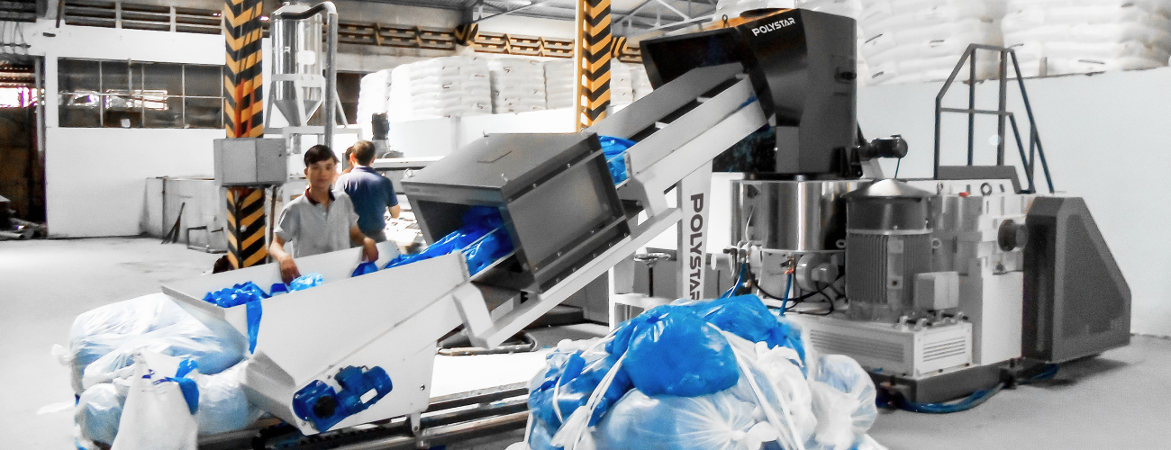 POLYSTAR recycling machines, designed to make post-industrial recycling as simple, stable, and profitable as possible