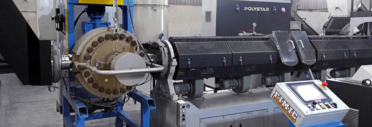 POLYSTAR Plastic Pelletizer + Third-Party Filter – Simple Solution for Post-consumer Recycling