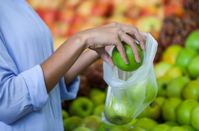Bolsas plásticas HDPE para frutas y vegetales 