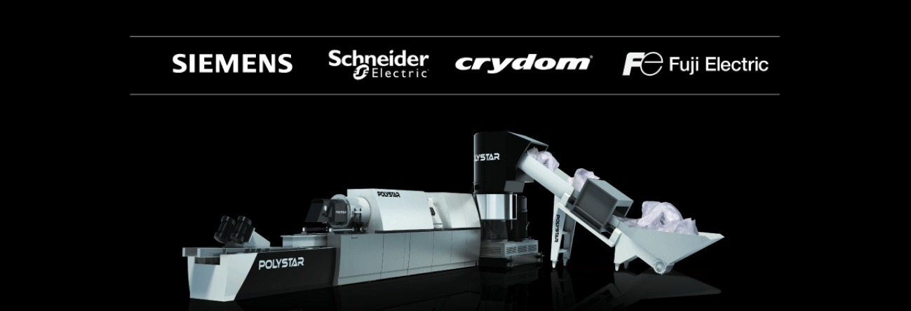 Las máquinas POLYSTAR usan componentes CRYDOM y Schneider Electric