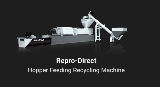 Hard plastics recycling machine for injection molding wastes
