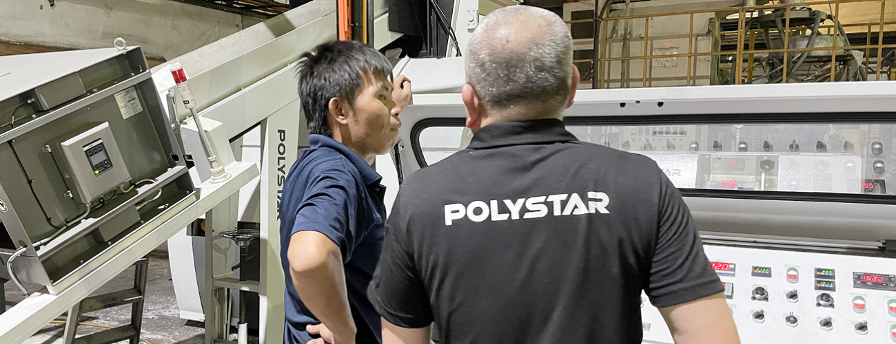 POLYSTAR 技術服務團隊現場支援設備啟動與操作員培訓
