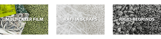 multilayer film, raffia, regrind recycling