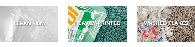 post consumer plastic, multilayer plastic, heavily printed plastic recycling solution