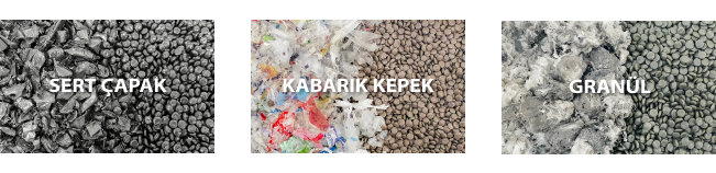 Sert plastik çapak Geri Dönüşüm malzeme