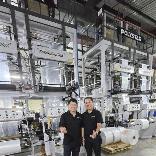 POLYSTAR blown film machine line installation in Vietnam