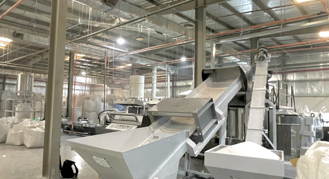 Three Plastic Recycling Machines Operate in the Saudi Recycler's Factory