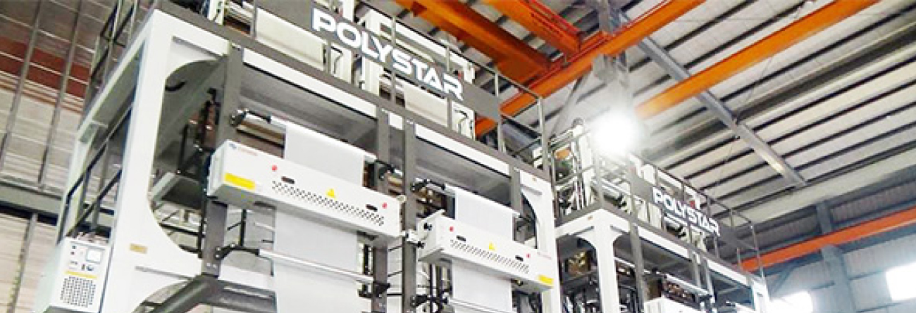 Máquina de Película Soplada de Doble Cabezal instalada en Jalisco, México Máquina de Película Soplada de Doble Cabezal instalada en Jalisco, México