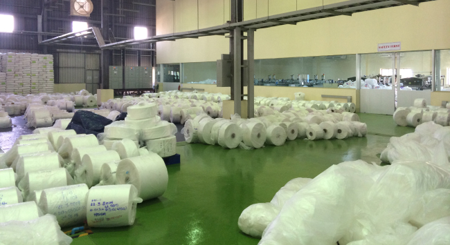 緬甸當地設置塑膠吹膜機生產線