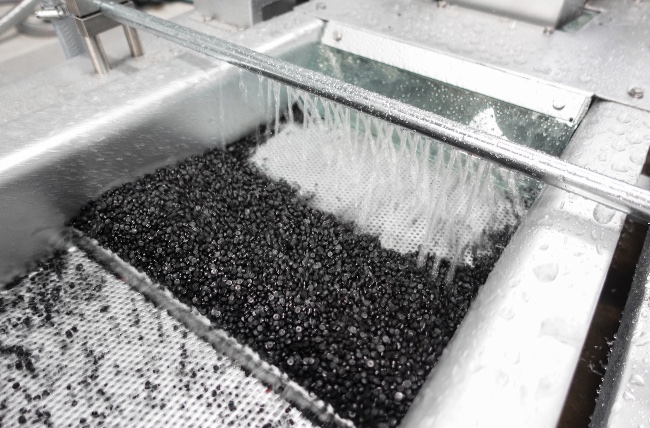 Recycled pellets of HDPE fishnet