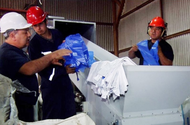 in-house plastic film recycling in Latin America