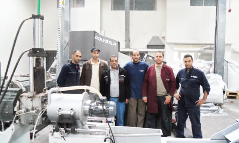 POLYSTAR équipe le plus grand injecteur du Maroc d'une machine de recyclage