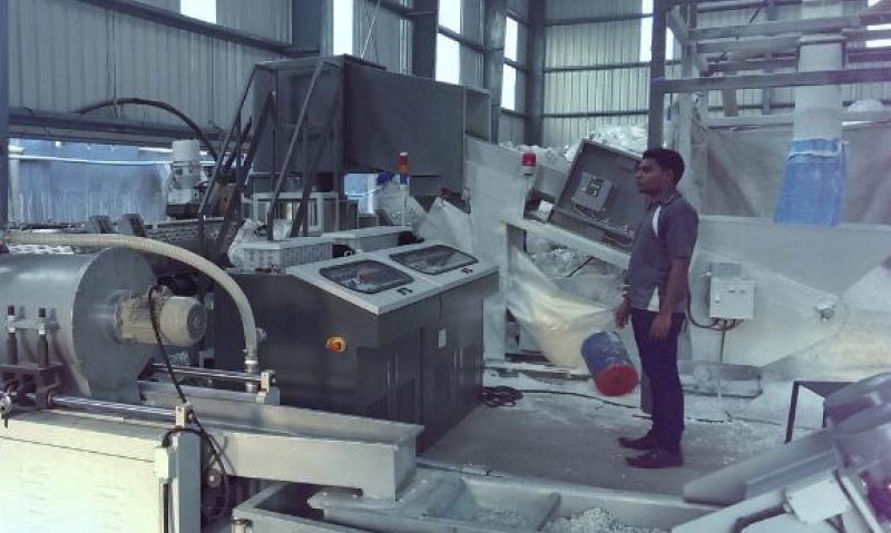 PP Woven Recycling Machine Set Up in India